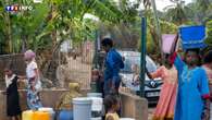 Crise de l'eau à Mayotte : l'île arrive au bout de ses réserves, le 20 novembre, des bouteilles distribuées à tous les habitants