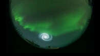 PHOTO - Une étonnante spirale bleue observée dans le ciel en Alaska