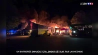 Un entrepôt Emmaüs totalement détruit par un incendie