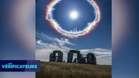 VÉRIF' - Non, cette image ne montre pas l'apparition d'un mystérieux halo au-dessus de Stonehenge