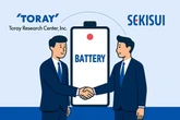 二次電池の評価試験で連携、東レリサーチセンターと積水化学が覚書締結
