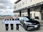 ヒョンデ、EV『アイオニック5』を大阪府河南町に寄贈…非常用電源として活用