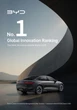 BYD、独CAM「Automotive INNOVATIONS Report 2026」で世界首位…中国自動車メーカー初