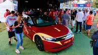 ソニー・ホンダの『AFEELA 1』、早くもカスタム…米大学フットボールチーム仕様に