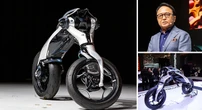 倒れても起き上がる異形のバイク型AIロボット「モトロイド・ラムダ」、ヤマハが描く「AIと走り、共に育つ未来」とは