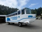水陸両用バス「山中湖のカバ」に新車両、「KABA6号」が7月18日デビュー…電動開閉式ルーフ搭載