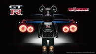 『GT-R』生産終了記念、「NISSAN GT-R BE@RBRICK 100% & 400%」…ミッドナイトパープルの限定デザインで7月2日発売