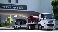 マツダと日本通運、HVOバイオディーゼルで完成車輸送トレーラー実証走行