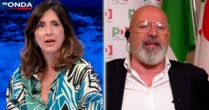 Armi a Kiev, Menafra (Open) a Bonaccini: “Che si fa se vince Putin? Lo bombardiamo?”. E il politico si infuria: “Me lo dica lei”. Su La7