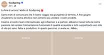 Chiude Foodspring, il post su Facebook: “Non potremo più vendere i nostri prodotti”