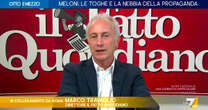 Meloni indagata, Travaglio a La7: “Ogni sua parola è una menzogna, drammatizza una questione e la butta in caciara e complotto”