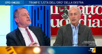 Travaglio a La7: “I miliardari che oggi sono ai piedi di Trump fino all’altro ieri erano al servizio di Biden”. Botta e risposta con Giannini