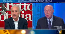 Riarmo Ue, Travaglio a La7: “Prima di parlare di difesa comune l’Europa dovrebbe darsi una politica estera”. Botta e risposta con Mieli