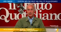 Travaglio a La7: “Azione e Stati Uniti d’Europa? Un ectoplasma di centro spappolato dalla collisione tra gli ego di Bonino, Calenda e Renzi”