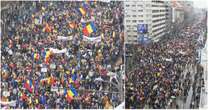 Romania, migliaia di persone in piazza a Bucarest a sostegno di Călin Georgescu