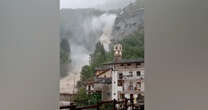 Nubifragi in Piemonte, la cascata di Noasca torna a far paura: fiume d’acqua e fango giù dalla montagna