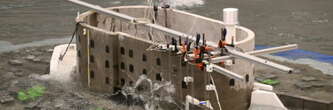 Un mini-fort Boyard à l'épreuve des vagues en Belgique