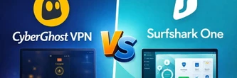 CyberGhost VPN vs Surfshark One : faut-il choisir un VPN pur ou un bundle cybersécurité ?