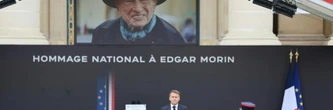 Emmanuel Macron salue en Edgar Morin un "destin exceptionnel dans le siècle"
