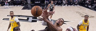 NBA : Wembanyama inscrit 30 points face aux Lakers, une 18e défaite consécutive en images
