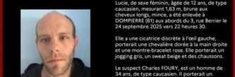 Alerte enlèvement : Lucie, 12 ans, a disparu dans l'Orne, voici le signalement du suspect