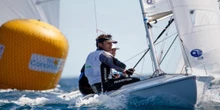 Gustavo y Rafael del Castillo, vencedores del Trofeo RCNGC de Snipe, disputado en la bahía de Las Palmas