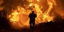 Los bomberos libran en Grecia su séptimo día de batalla contra el fuego
