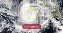 Huracán "Priscilla" avanza lento sobre el Pacífico: SMN; prevé lluvias en 6 estados