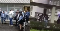 VIDEO ¬ Riña desata caos en FES Acatlán; detienen a los tres alumnos involucrados