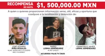 Fiscalía de Tamaulipas ofrece millón y medio por involucrados en caso Grupo Fugitivo