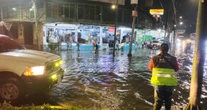 VIDEOS ¬ Lluvias azotan de nuevo la CdMx; afectan operación de la Línea A del Metro