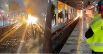 VIDEO ¬ Lluvia provoca corto en Línea 2 del Metro; suspenden servicio en líneas 3 y 5