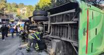 La volcadura de un camión deja más de 30 lesionados en la autopista México-Cuernavaca