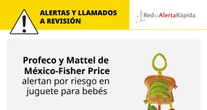 La Profeco alerta por juguete Fisher-Price para bebé; puede suponer riesgo de asfixia