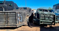VIDEO ¬ La FGR destruye 23 "monstruos" en Tamaulipas; pertenecían a crimen organizado