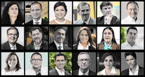 Los 18 personajes de 2025, izquierda y derecha, algunos con material presidenciable