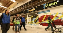 VIDEO: Techo de supermercado colapsa por intensas lluvias en CdMx; hay dos lesionados