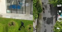 VIDEO ¬ Tratan de asaltar, los cachan y huyen; SSC-CdMx los persigue con dron y caen