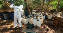 Autoridades aseguran 6 laboratorios y 4.8 toneladas de metanfetamina en Sinaloa