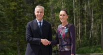 Carney agradece a Claudia apoyo contra incendios forestales; tocan temas bilaterales