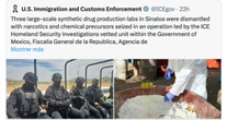 Sheinbaum: Imagen de ICE y Embajada de EU en X no es real, no aceptamos injerencismo