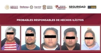 Autoridades detienen a 9 por homicidio y extorsión en el Edomex; les aseguran armas