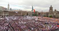 #EnVivo ¬ #Claudia100Días ¬ Miles llenan Zócalo de CdMx; se presenta Legado Grandeza