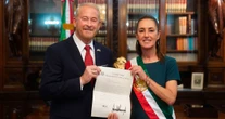 El nuevo Embajador de EU en México entrega a Sheinbaum sus cartas credenciales