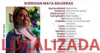 La activista Sheridan Mata es hallada con vida luego de estar 5 días de desaparecida