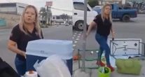 VIDEO ¬ Una mujer agrede a joven que vendía tamales, la bautizan como #LadyTamales