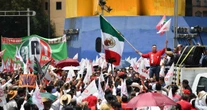 FOTOS ¬ "Alito" Moreno lidera desangelada marcha en la CdMx tras su agresión a Noroña