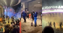VIDEOS ¬ Festival Bandemia es cancelado en Naucalpan; rocían extintores a asistentes