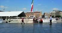 Comité Eureka instala huelga de hambre en el Zócalo; piden audiencia con Sheinbaum