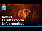 France : la lutte contre le feu continue, 2250 hectares déjà brûlés • FRANCE 24
